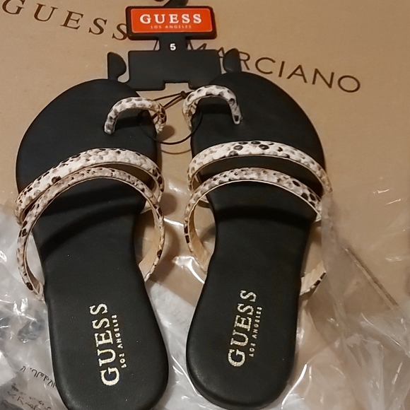 Guess Shoes - GUESS snakeskin print sandals